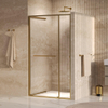 BRAUER Luminis Nisdeur - 120x200 - 2-delig naar binnen draaiend - helder glas - omkeerbaar - incl. glascoating - geborsteld goud PVD SW1580839