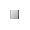 INK SPK1 Spiegelkast - 60x14x60cm - 1 deur - dubbelzijdige Spiegel - schakelaar en stopcontact - MFC Noten SW440311