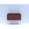 H&R badmeubelen Juice Wastafelonderkast - 100x45x40cm - afgeronde hoeken - 1 lade - geïntegreerde greep - terra mat SW867489