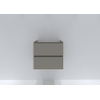 H&R Badmeubelen Infinity Wastafelonderkast - 60x44.8x55cm - 2 lades - greeploos - beige mat SW872597