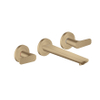 AXOR Citterio C afbouwdeel wastafelkraan - cubic cut - 3-gats - geborsteld brons SW1152144