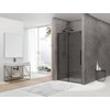 Van Rijn Products ST06 Softclose schuifdeur met 8mm rookglas 138.5x200cm voor combinatie met wand inclusief greep zwart SW492822 Van Rijn Products ST06 Softclose schuifdeur met 8mm rookglas 138.5x200cm voor combinatie met wand inclusief greep zwart SW492822