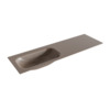 Mondiaz BIG small Smoke solid surface inbouw wastafel 150cm links SW423446 Mondiaz BIG small Smoke solid surface inbouw wastafel 150cm links SW423446