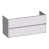 BRAUER Adore meuble sous-lavabo - 120x46x55cm - 2 tiroirs softclose - sans poignées - 2 découpes pour siphon - Forest Seashell SW1198234