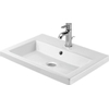 Duravit 2Nd Floor lavabo - 60x43x12.5cm - 1 trou de robinet - avec trop-plein - blanc 0292706