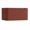 H&R Badmeubelen Juice Wastafelonderkast - 80x45x40cm - afgeronde hoeken - 3D-front - 1 lade - geïntegreerde greep - terra mat SW1259120