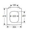 Villeroy & Boch Memento 2.0 closetzitting - qr + sc rvs scharnieren p.black C+ SW1162487