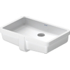 Duravit Vero Onderbouwwastafel - zonder kraangat - met overloop - 48.5x31.5cm - met wondergliss - inclusief bevestiging - wit 0291362