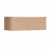 H&R Badmeubelen Juice Wastafelonderkast - 120x45x40cm - linkerhoek afgerond - 3D-front - 1 lade - geïntegreerde greep - peach SW1259946