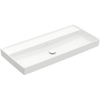 Villeroy & Boch Collaro lavabo à poser sur meuble - 100x47cm - sans trop-plein sans trous de robinetterie ceramic+ stone white SW358379