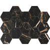 Douglas Jones Marbles Mosaïque pour mur 23x33cm 9.5mm rectifié porcellanato Brown Hexa SW543770