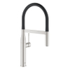 GROHE essence new robinet de cuisine un trou avec mousseur extractible avec jets acier SW86842