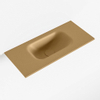 Mondiaz EDEN Fontaine - 50x23x0.9cm - lavabo au milieu - sans trous de robinet - pour meuble de toilettes - Solid surface - Oro SW1025763