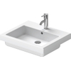 Duravit Vero lavabo encastré 55x46,5cm avec trou de robinetterie et trop-plein blanc 0300003