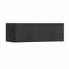 H&R Badmeubelen Juice Wastafelonderkast - 120x45x40cm - linkerhoek afgerond - 2 lades - geïntegreerde greep - basalt SW1260125
