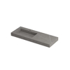 Ink pitch lavabo en céramique bib ls avec vidage et jupes frontale et latérale 1 trou pour robinet 120x45x9cm armani grey matt SW693418