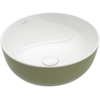 Villeroy & Boch Artis opzetwastafel - 43x43cm - zonder kraangat - zonder overloop - Sage Green (glans groen) SW644115