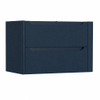 H&R Badmeubelen Juice Wastafelonderkast - 80x45x50cm - rechterhoek afgerond - 2 lades - geïntegreerde greep - blue oak SW1488969