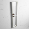 Mondiaz Easy nis 29.5x89.5x8cm voor Inbouw/opbouw 2 open vakken Solid surface Talc/Army SW643798