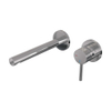 BRAUER Chrome Carving Wastafelmengkraan inbouw - rechte uitloop links - hendel lang smal carving - inclusief inbouwdeel - model A 1 - chroom SW715459