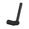Xenz Cinca handdoucheset - met staafhanddouche - 1 stand - met wandhouder - mat zwart SW105557