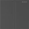 Geberit Type 40 urinioir bedieningsplaat - batterij - vierkant - zwart chroom/geborsteld easy-to-clean - zwart chroom SW1237061