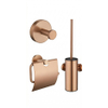 Adema Rise Ensemble WC - porte-rouleau de papier toilette - patère - ensemble balai de toilettes - assorti à Grohe brushed warm sunset SW1473119