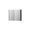 INK SPK2 armoire de toilette – 90 x 74 x 14 cm – 2 portes, portes-miroir double face – Anthracite mat SW353411