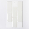 ÉCHANTILLON The Mosaic Factory Paris carreau mosaïque 4,5x9,5x0,65cm rectangulaire émaillé porcelaine revêtement mural pour intérieur et extérieur résistant au gel blanc brillant SW862148