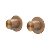 IVY Concord Elément de finition - pour mitigeur thermostatique encastré - inverseur d'arrêt 2 voies - Symmetry - rosace ronde - acier inoxydable 316 cuivre brossé mat PVD SW1031865