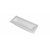 INK Reflekt wastafel - 100x40x1.5cm polystone centraal zonder kraangat - glans wit SW956015