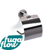 FugaFlow Efficiente Acces Toiletrolhouder - met klep - rond - chroom - Black Friday - SW1123485