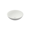 INK Jazz grand lavabo - 40x40x12cm - 0 trous de robinet - polystone blanc mat SW65847