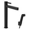 Hansgrohe Finoris 1-gr wastafelkraan 260 met bidethanddouche en doucheslang 160cm mat zwart SW1567474