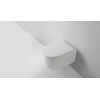 QeramiQ Dely Swirl hangtoilet – spoelrandloos – diepte 53 cm – met 35 mm softclose zitting – glans wit SW1026266