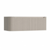 H&R Badmeubelen Juice Wastafelonderkast - 120x45x40cm - linkerhoek afgerond - 3D-front - 2 lades - geïntegreerde greep - beige mat SW1260104