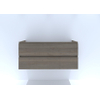 H&R Badmeubelen Infinity Wastafelonderkast - 120x44.8x55cm - 3D-front - 2 lades - greeploos - dubbele sifonuitsparing charleston SW749248