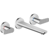 AXOR Citterio C afbouwdeel wastafelkraan - cubic cut - 3-gats - chroom SW1164192