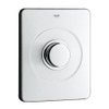 Grohe WC bedieningsplaat drukknopbediening voor drukspoeler RVS 0437802 Grohe WC bedieningsplaat drukknopbediening voor drukspoeler RVS 0437802
