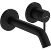 Hansgrohe Tecturis Robinet lavabo encastré - mitigeur - rond - monocommande - bec 16.5 cm - noir mat SW918628