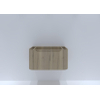H&R badmeubelen Juice Wastafelonderkast - 80x45x40cm - afgeronde hoeken - 1 lade - geïntegreerde greep - french oak SW867537
