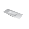 Ink faktor lavabo moyen en polystone sans trou pour robinet 120x45x1,5cm blanc mat SW693148