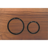 Geberit Sigma50 bedieningsplaat - 2-toets spoeling - rond - zwart chroom/Amerikaansnoten - dualflush - noten (hout) SW420860