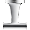 Duravit Starck T Handdoekhaak dubbel - 6x7.6cm - hoogglans chroom SW297087