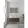Bruynzeel Combo badmeubelset 120x45cm 2 wasbakken 4 lades met spiegel met softclose ceramic gladstone SW383570 Bruynzeel Combo badmeubelset 120x45cm 2 wasbakken 4 lades met spiegel met softclose ceramic gladstone SW383570