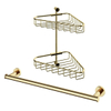 Hotbath Cobber douche accessoireset 2 delig messing gepolijst SW207692 Hotbath Cobber douche accessoireset 2 delig messing gepolijst SW207692