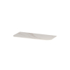 INK Concept R Plan de vasque - 100x45x1.2cm - pour meuble bas arrondi - MDF laqué - Calacatta mat SW1406174