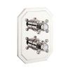 Crosswater Belgravia douchekraan - inbouw - Thermostatisch - zonder inbouwdeel - 2 functies - nikkel SW487250