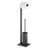 Zack LINEA Toiletbutler - 73x15x18cm - vrijstaand - zwart SW538611