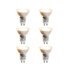 Luedd LED lamp - set van 6 - GU10 - 6W - 2700K - 450LM - dimbaar SW1211293